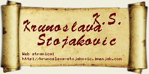 Krunoslava Stojaković vizit kartica